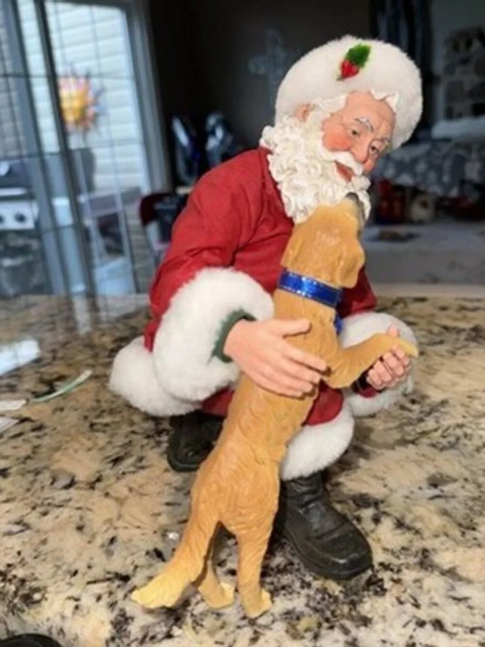 Possible Dreams Santa with Dog Figurine “Good Boy Santa”